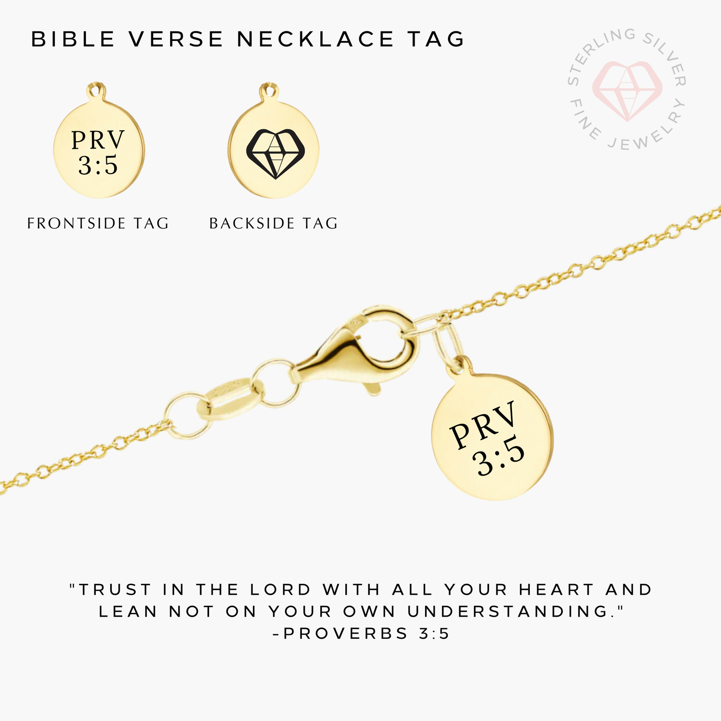 Pure Grace Cross Necklace- Gold Vermeil & Sterling Silver