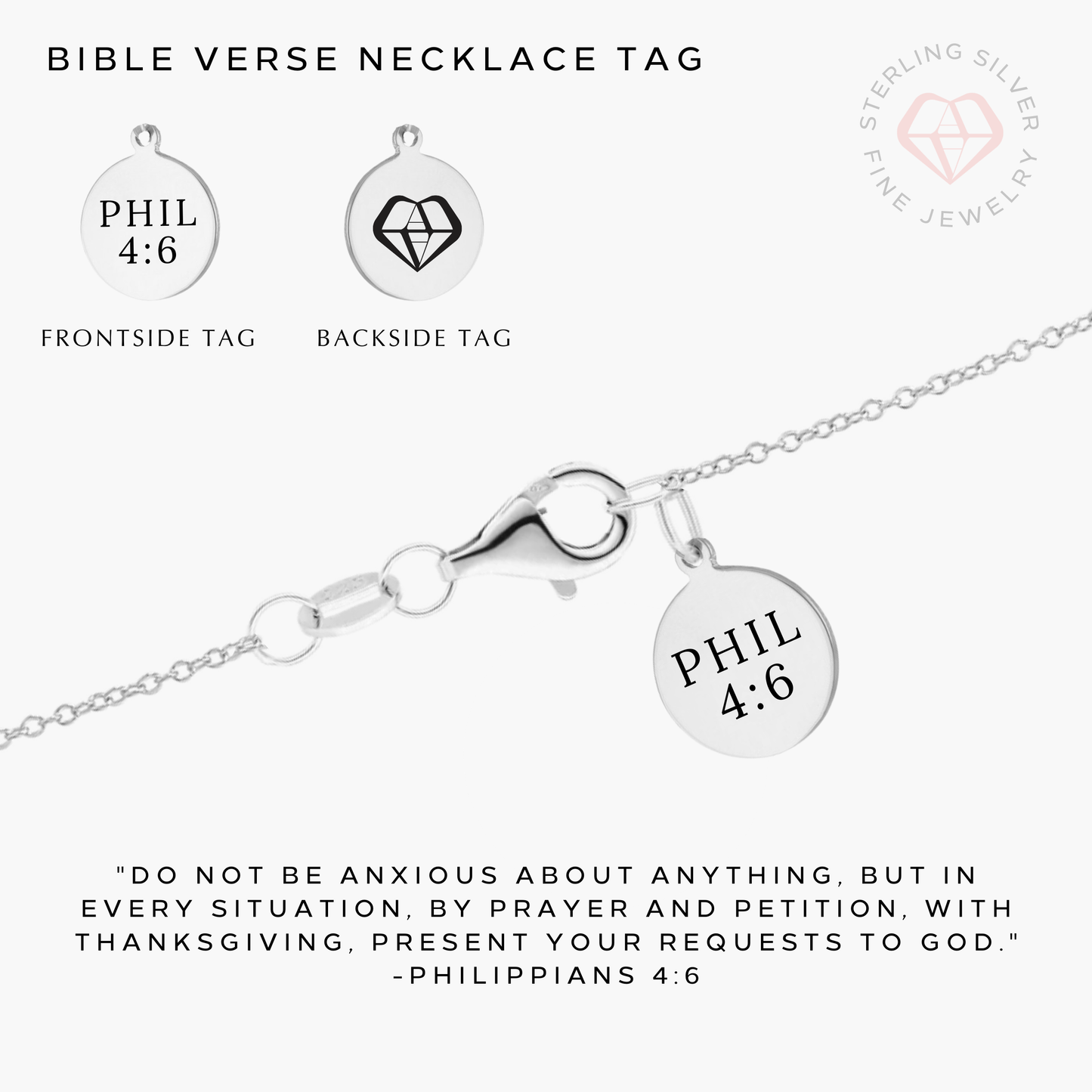 Beautiful Faith Necklace- Gold Vermeil & Sterling Silver