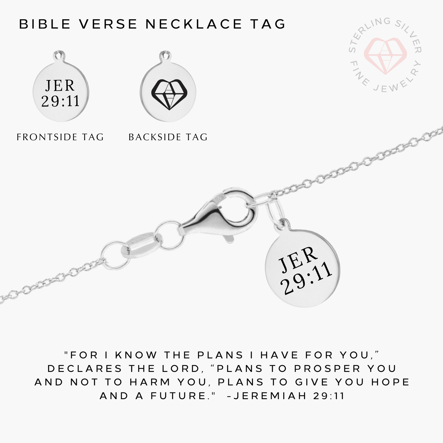 Sister in Christ Necklace- Gold Vermeil & Sterling Silver