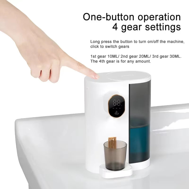 600Ml Automatic Mouthwash Wine Dispenser for Bathroom 4 Levels Wall Mounted Home Rest Time Drinkings Tools Mouth Wash Dispenser