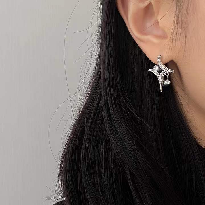 Asterism Rhinestone Earrings - Asterism Rhinestone Earrings qykyai-sq.myshopify.com