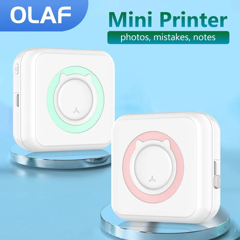 Mini Printer Portable Thermal Stickers -