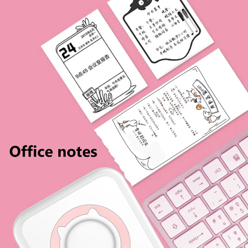 Mini Printer Portable Thermal Stickers -