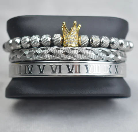 Roman Royal Charm Men Bracelets Stainless Steel -