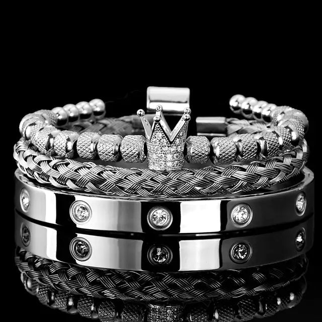Roman Royal Charm Men Bracelets Stainless Steel -