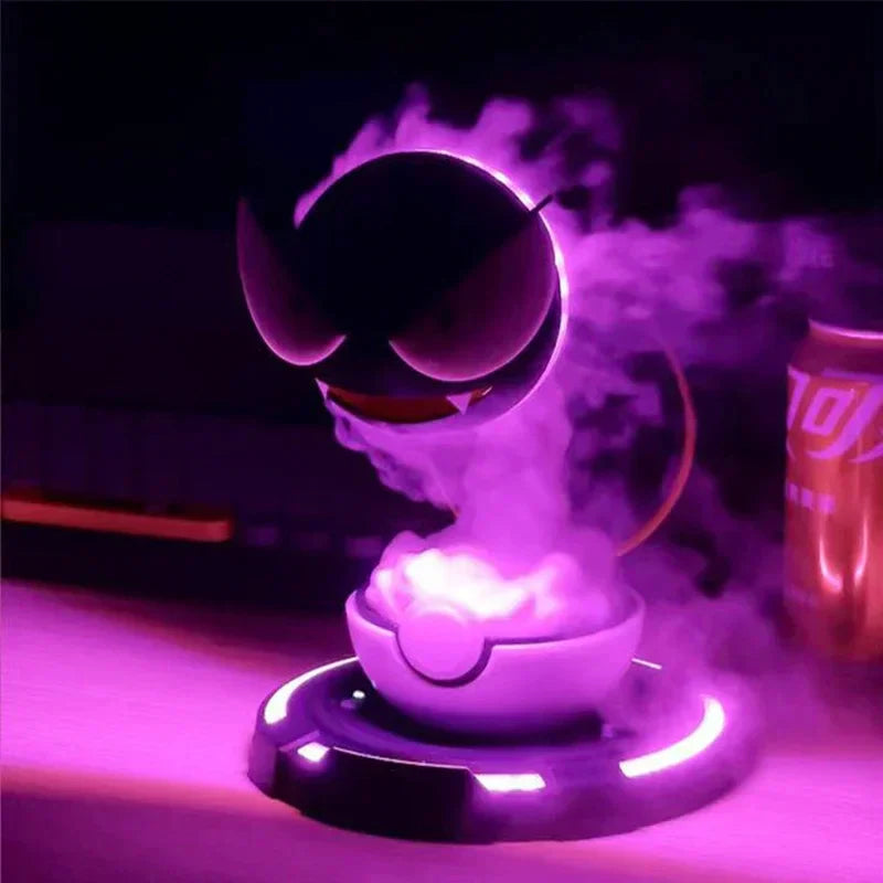 Gastly Humidifier Smoking Night Light Anime Toy Light Gaming Room Bedroom Led Lamp Table Decoration Kids Christmas Gifts Custom - Housewares