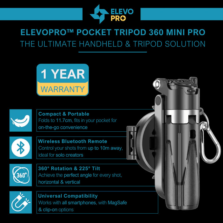 Pocket Tripod for Video Creators -