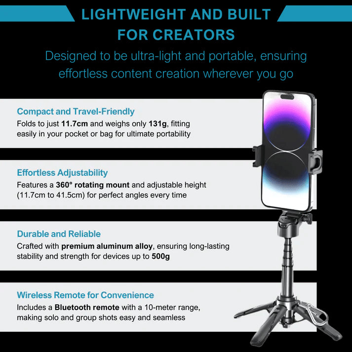Pocket Tripod for Video Creators -