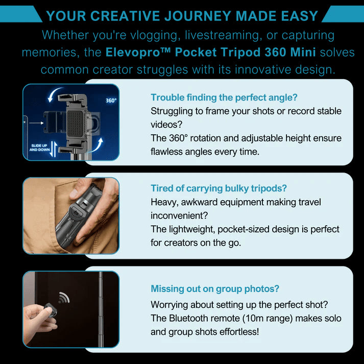 Pocket Tripod for Video Creators -