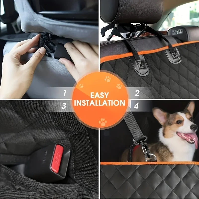Premium Dog Car Hammock – Scratch-Proof & Waterproof -