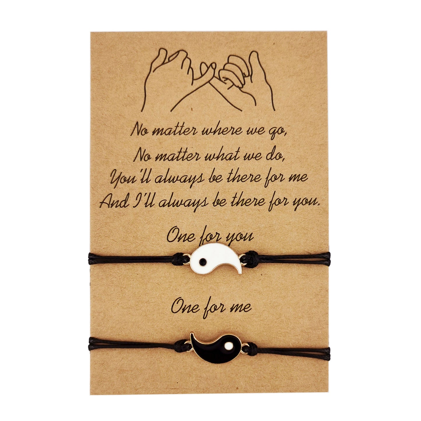 Heart-shaped Sunflower Wax Line Hand-woven Couple Friendship Card Bracelet