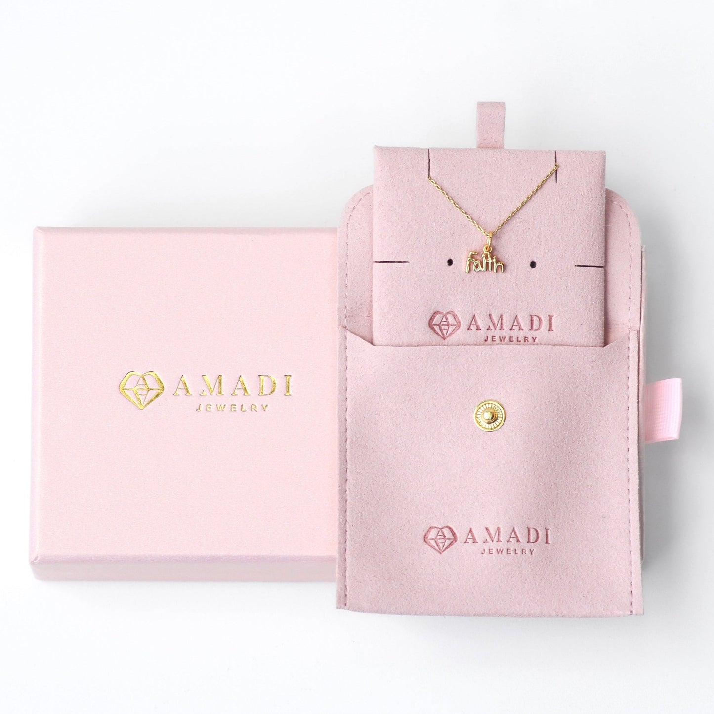 Beautiful Faith Necklace- Gold Vermeil & Sterling Silver
