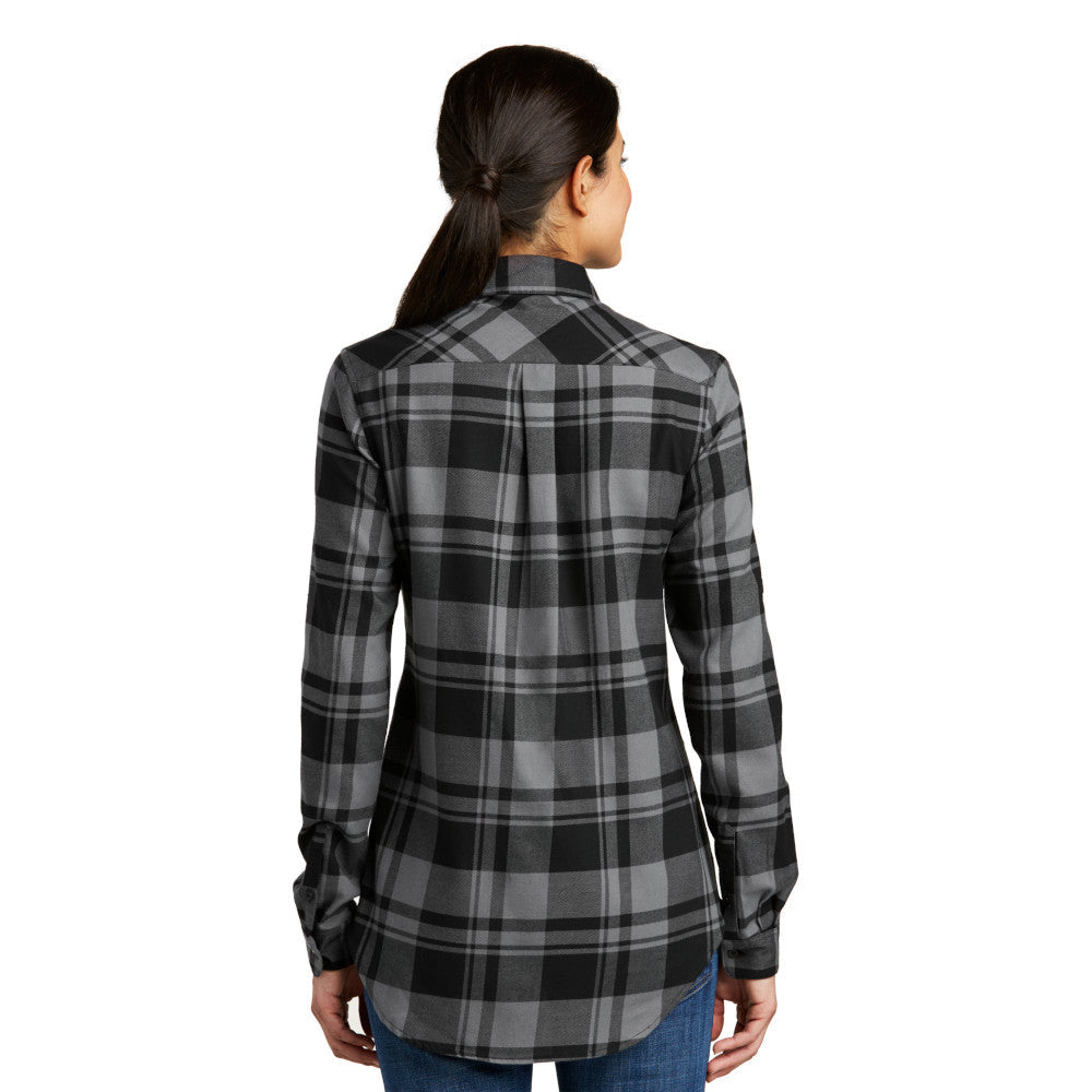 Open Road Girl Ladies Plaid Flannel Tunic, 4 COLORS