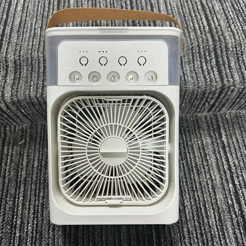 Xiaomi New 3-in-1 Fan Air Conditioner Household Small Air USB Electric Fan Air Cooler LED Night Light Water Mist Office Home