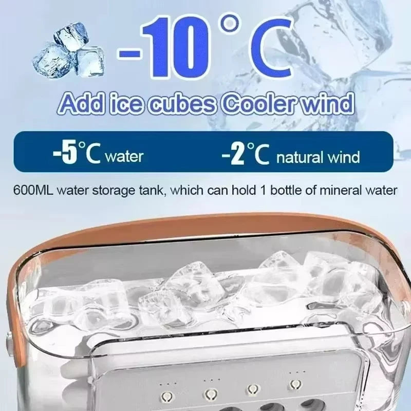 Xiaomi New 3-in-1 Fan Air Conditioner Household Small Air USB Electric Fan Air Cooler LED Night Light Water Mist Office Home