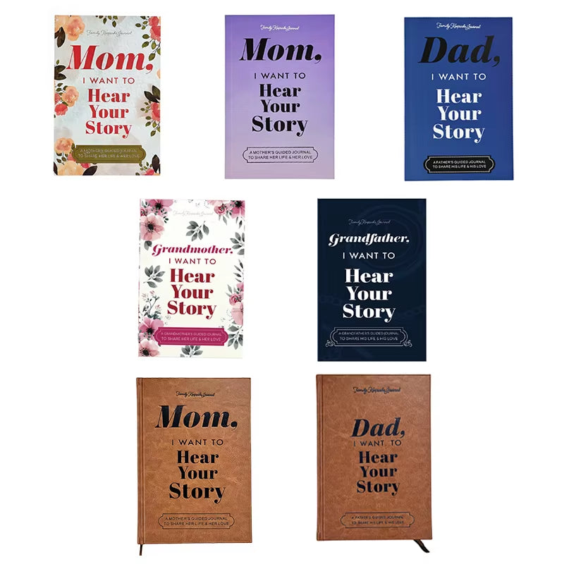 Portable Notebook Dad Mom I Want to Hear Your Story Notebook Share Their Life Notebook Multipurpose Diary Notebook Gifts