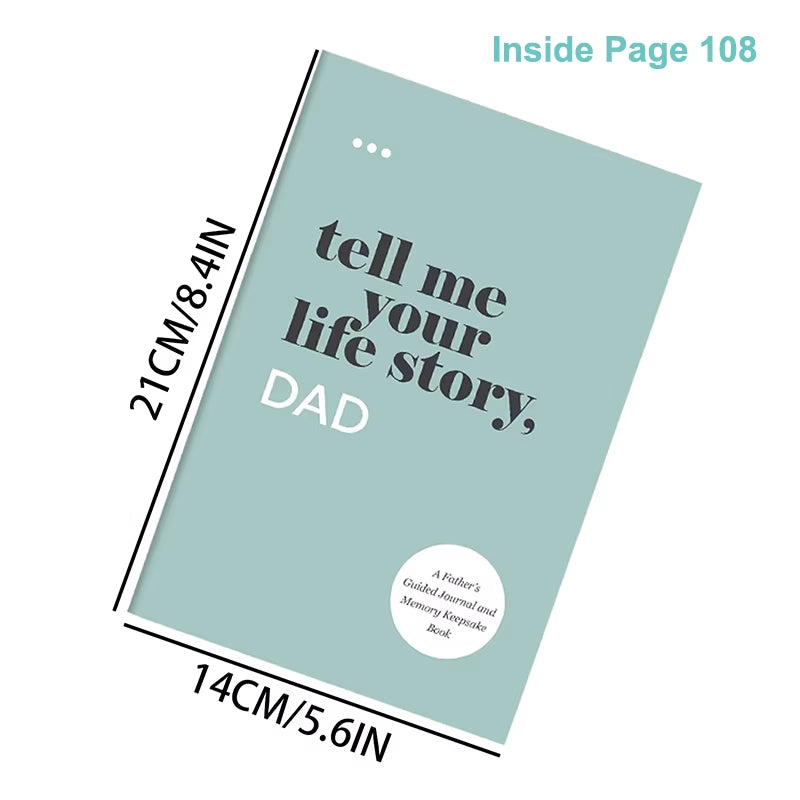 Portable Notebook Dad Mom I Want to Hear Your Story Notebook Share Their Life Notebook Multipurpose Diary Notebook Gifts