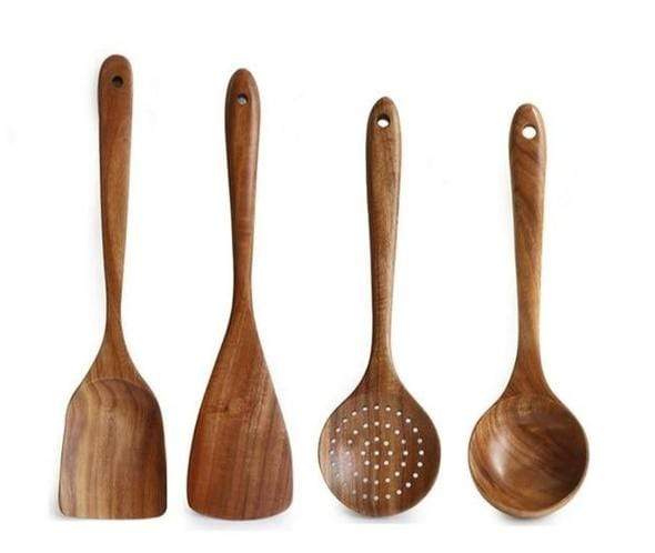 Teak Kitchen Essentials Set