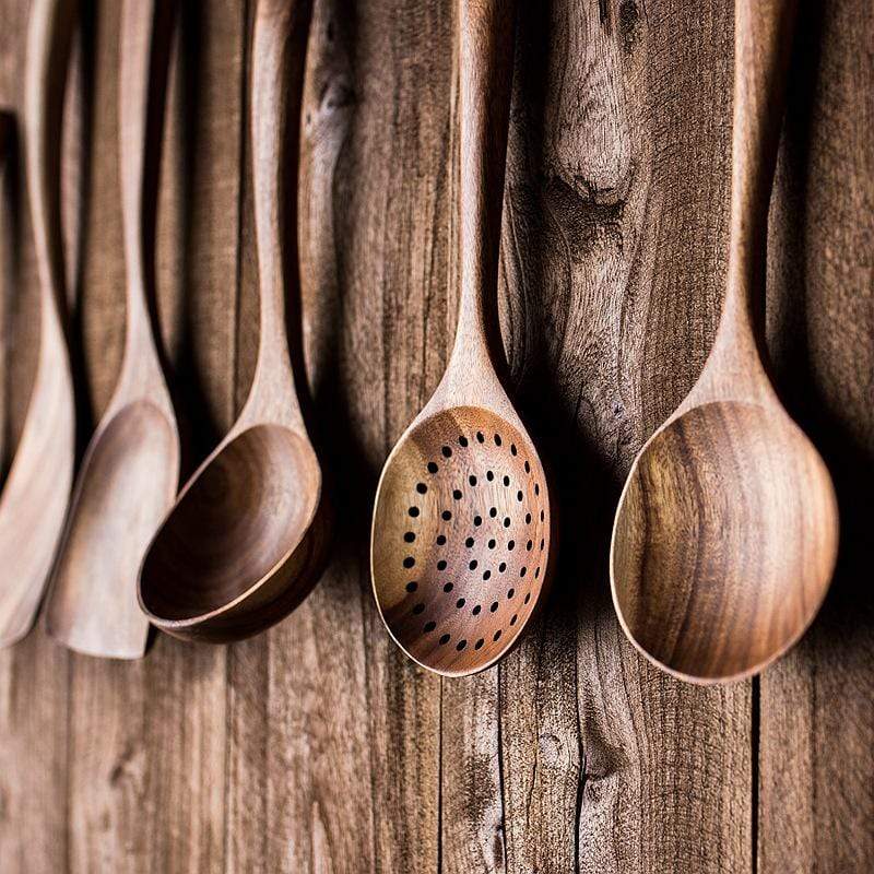 Teak Kitchen Essentials Set