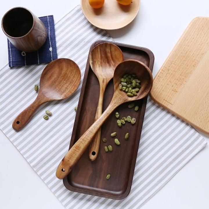 Teak Kitchen Essentials Set