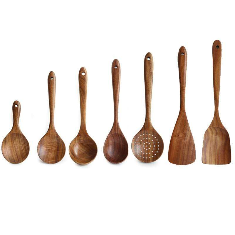 Teak Kitchen Essentials Set