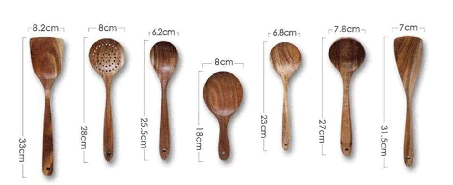 Teak Kitchen Essentials Set
