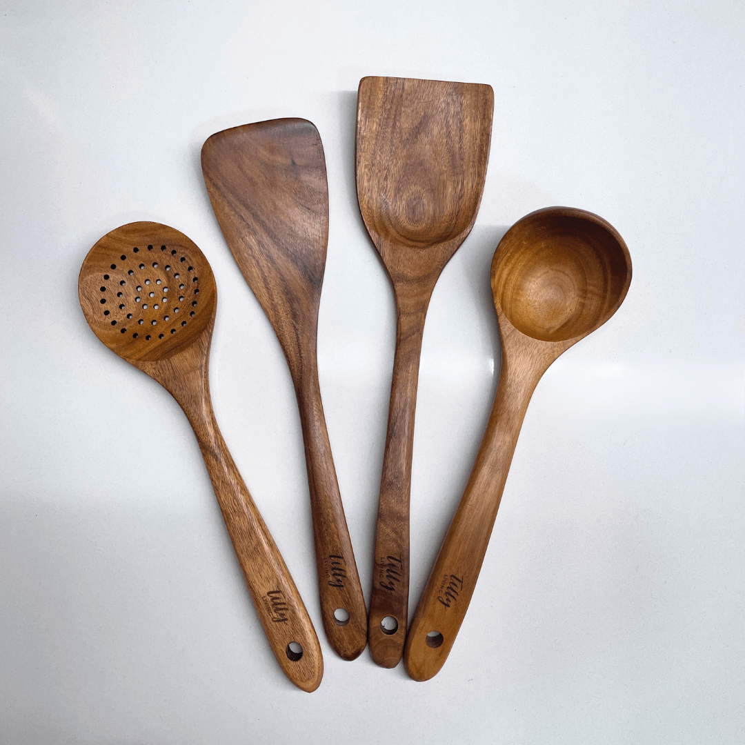 Teak Kitchen Essentials Set