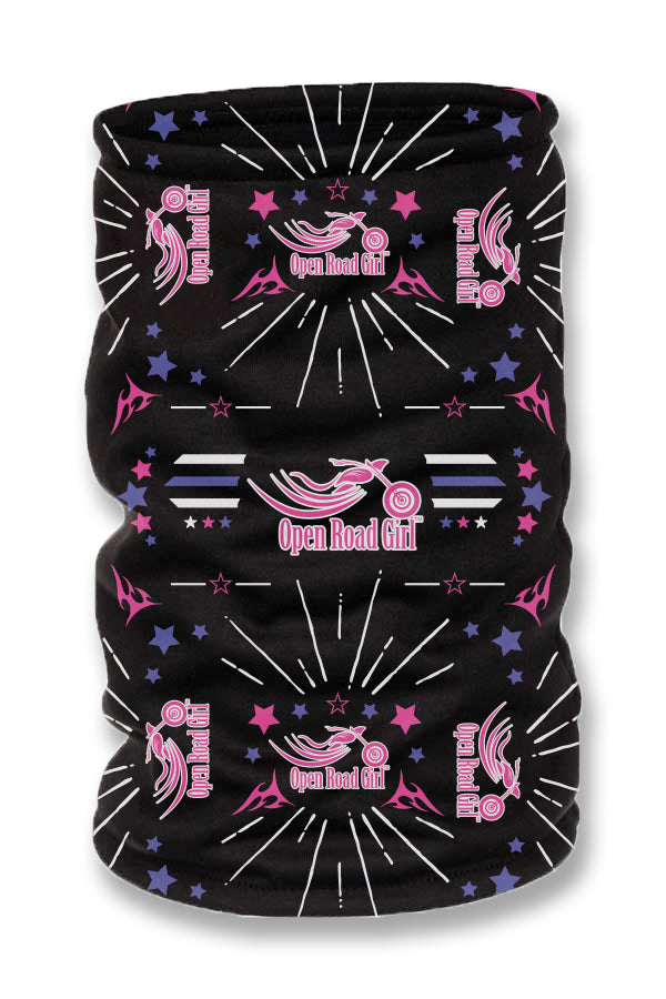 Star Open Road Girl NeckTube (Neck Gaiter), 4 Colors
