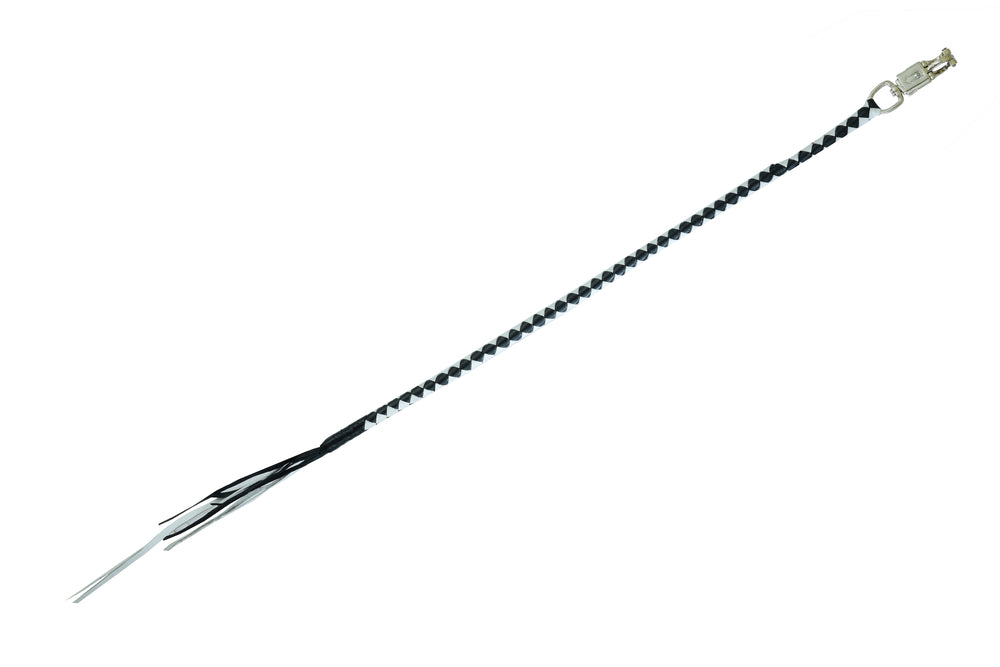 GBW24 Leather Biker Whip-White/Black Whips qykyai-sq.myshopify.com