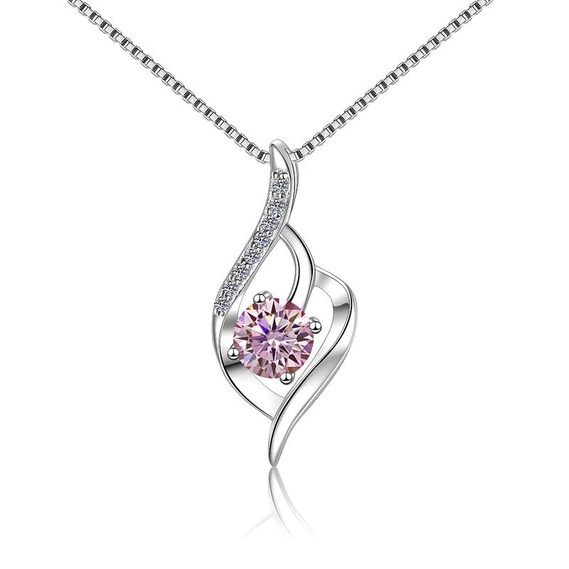 s925 Silver heart-shaped Pendant for Women,  version with heart-shaped silver jewelry