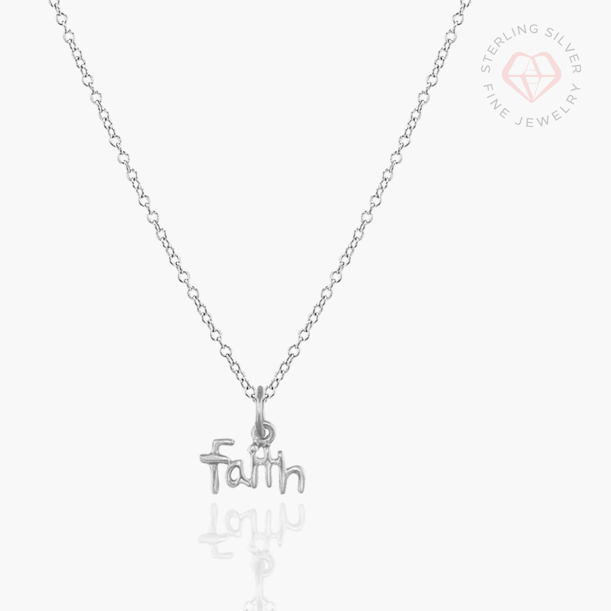 Beautiful Faith Necklace- Gold Vermeil & Sterling Silver  Necklaces  qykyai-sq.myshopify.com