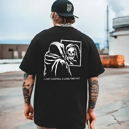 Style and Fashion Graphic Cotton T-shirt For Biker