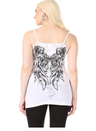 Women’s WHITE V-Neck Spaghetti Strap Top