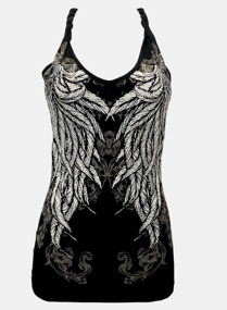 Women’s BLACK Stunning Twist Halter Top