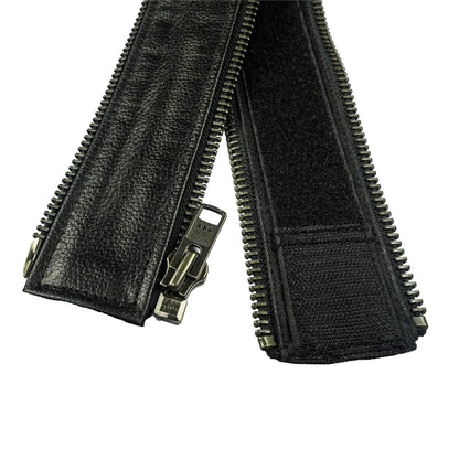 VXP52 Men's Black Universal Vest Expander Panel with Gun Metal Zip # 1