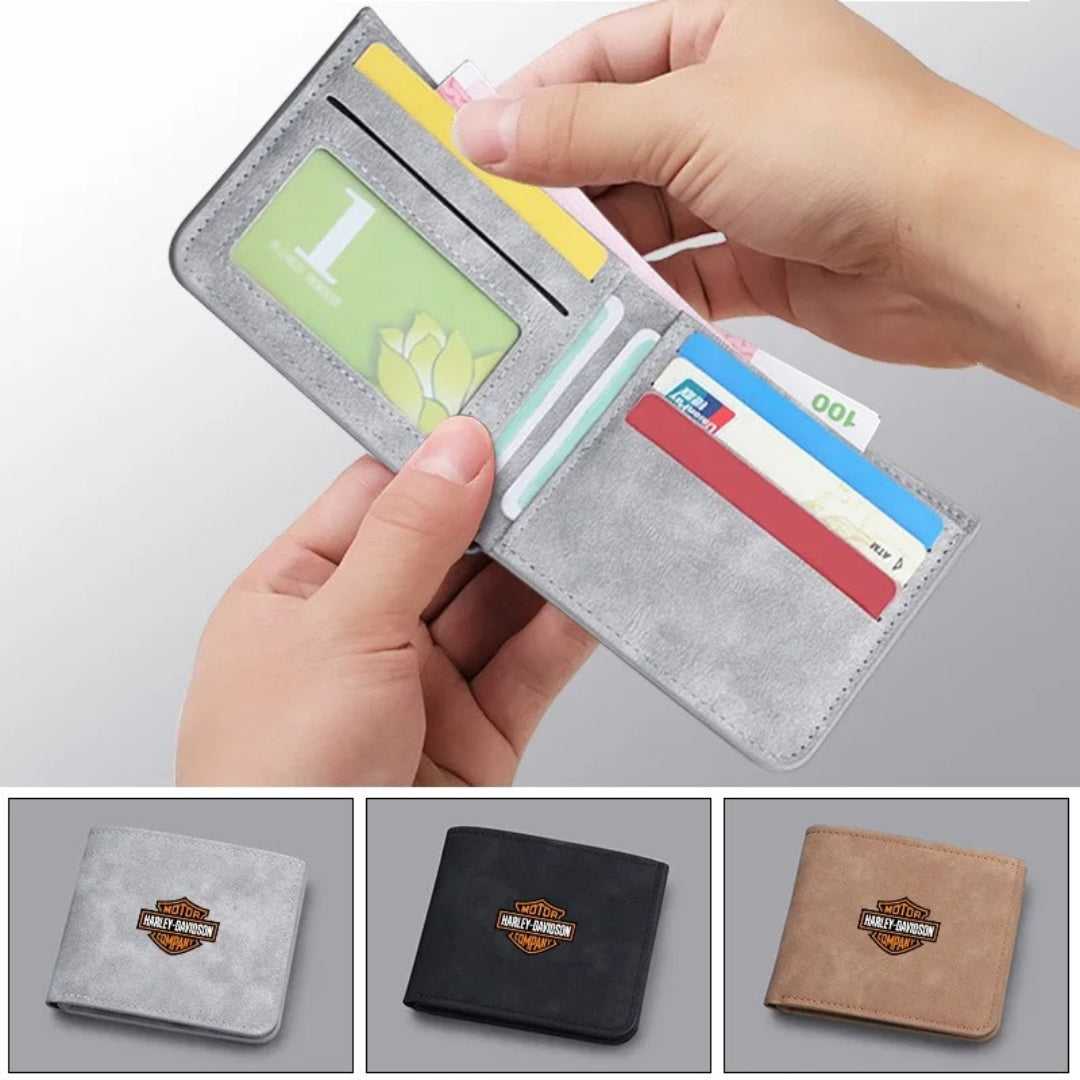 Harley Biker Slim Wallet – Vintage Ride Series