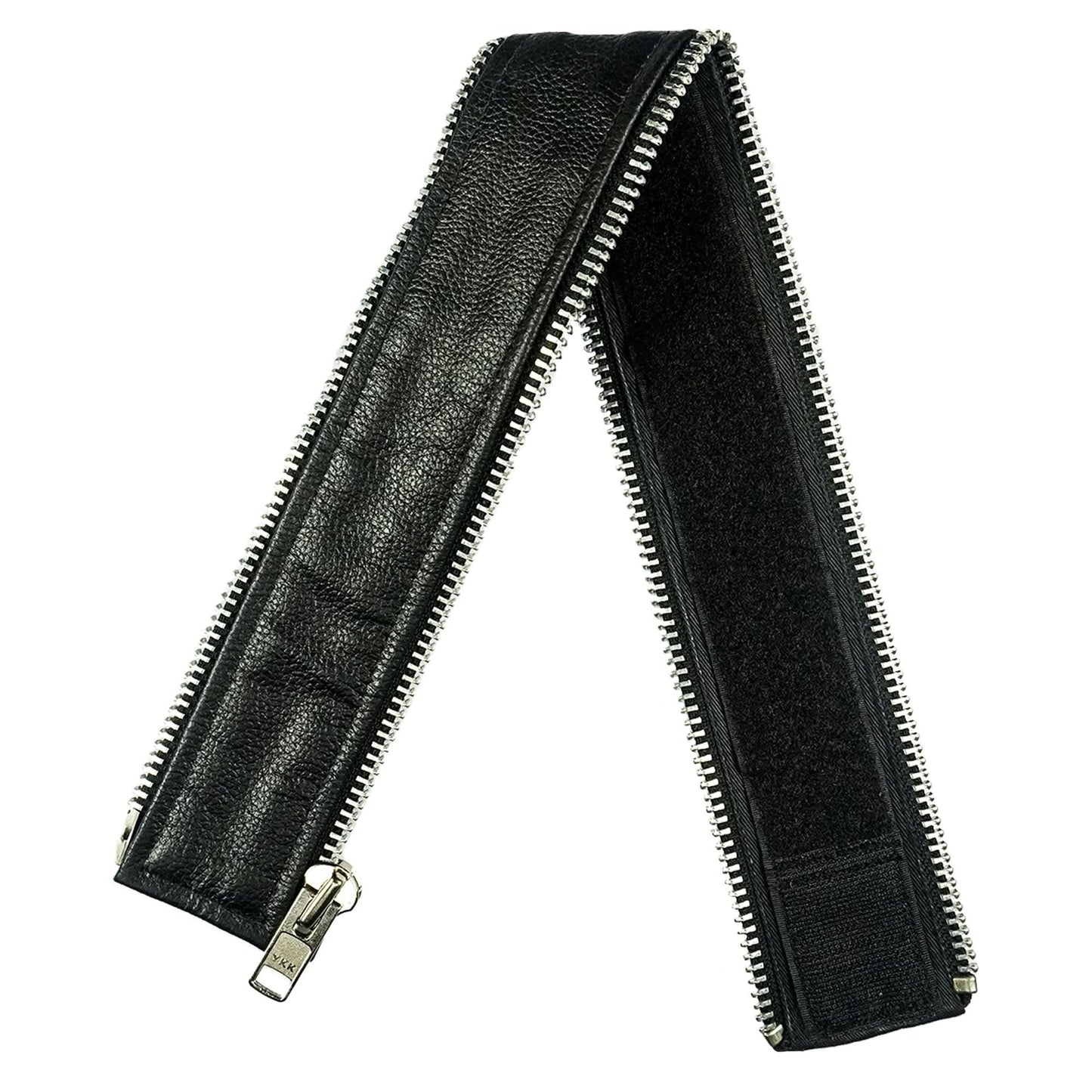 VXP51 Men's Black Universal Vest Expander Panel with Silver Aluminum Zip