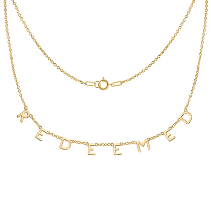 REDEEMED Necklace in Gold-Filled and Sterling Silver