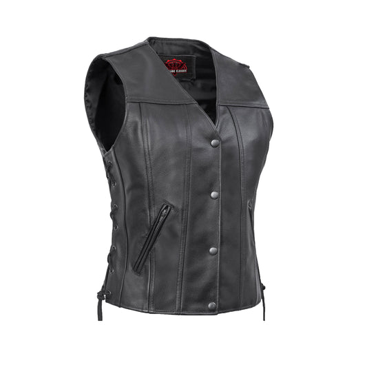 Women's Gray Single Back Panel Concealed Carry Vest