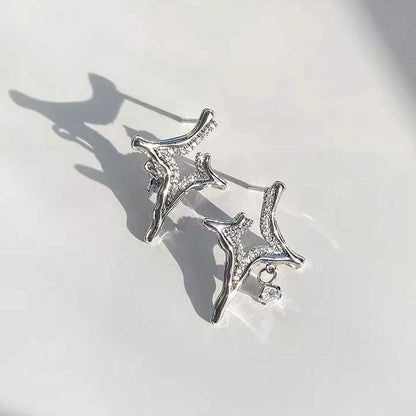 Asterism Rhinestone Earrings - 