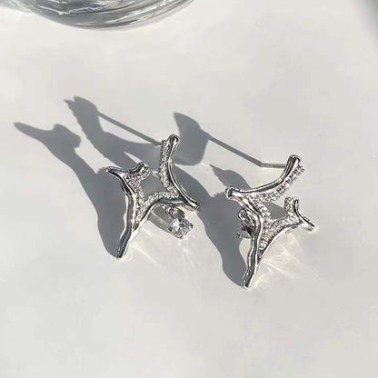 Asterism Rhinestone Earrings - 
