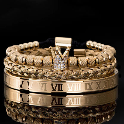 Roman Royal Charm Men Bracelets Stainless Steel - 