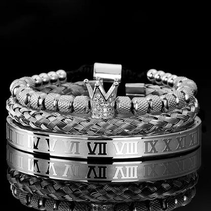 Roman Royal Charm Men Bracelets Stainless Steel - 