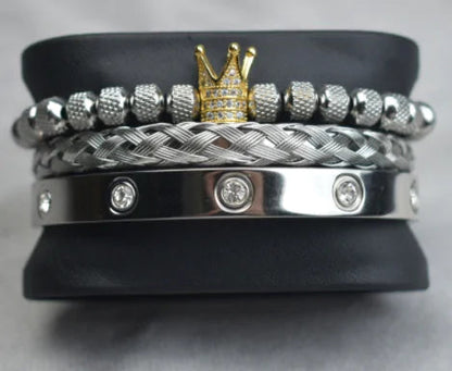 Roman Royal Charm Men Bracelets Stainless Steel - 