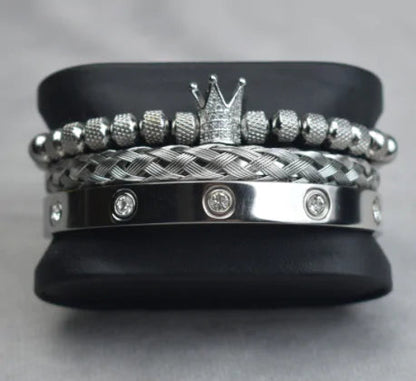 Roman Royal Charm Men Bracelets Stainless Steel - 