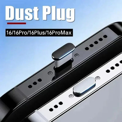 2Pcs 16PM Metal Dust Plug For iPhone - 