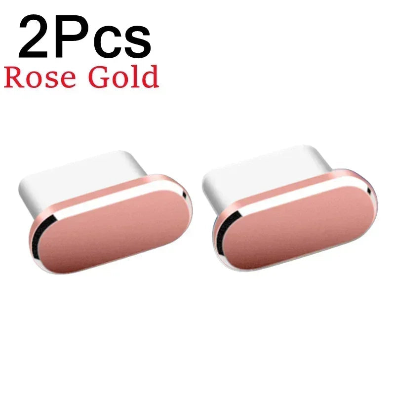 2Pcs 16PM Metal Dust Plug For iPhone - 