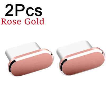 2Pcs 16PM Metal Dust Plug For iPhone - 