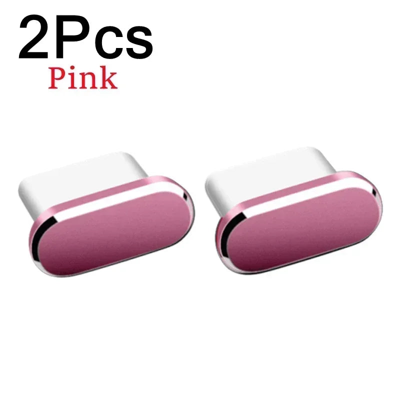 2Pcs 16PM Metal Dust Plug For iPhone - 