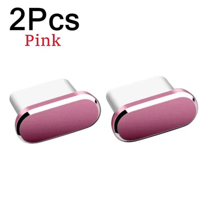 2Pcs 16PM Metal Dust Plug For iPhone - 